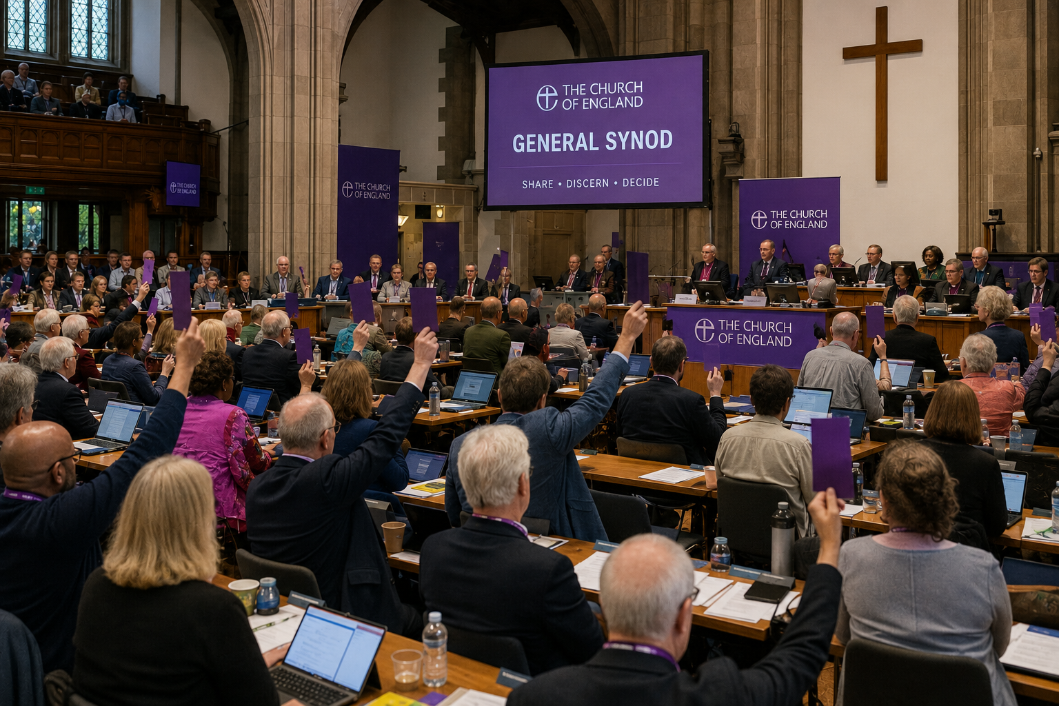 The General Synod of the Church of England in session