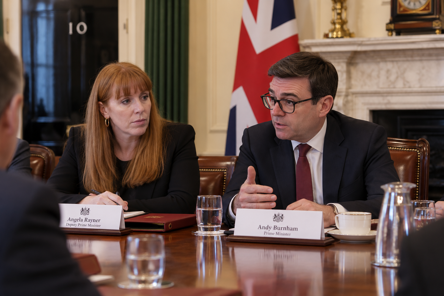 Angela Rayner and Andy Burnham meet with Muslim community leaders in Downing Street