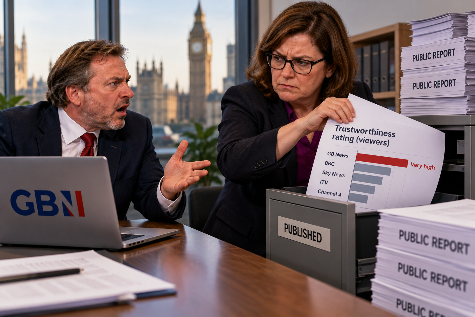 GB News cover up row with Ofcom