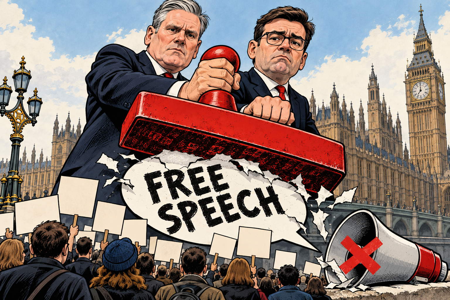 Prime Minister Andy Burnham and Keir Starmer