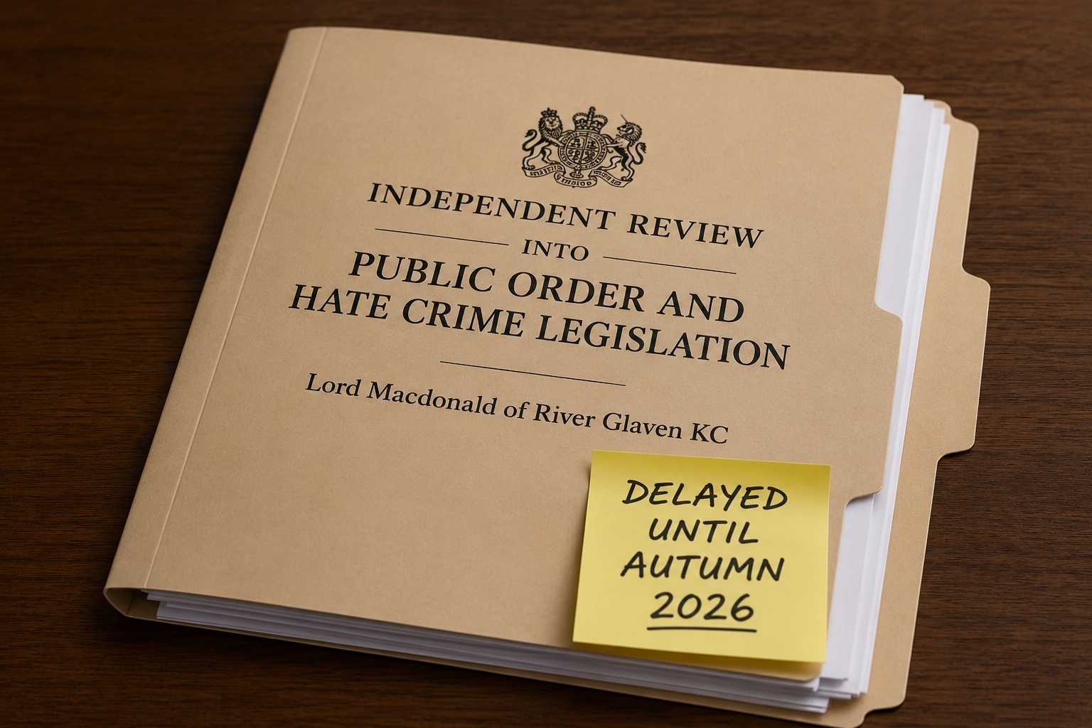 Lord Macdonald's independent review of public order and hate crime legislation