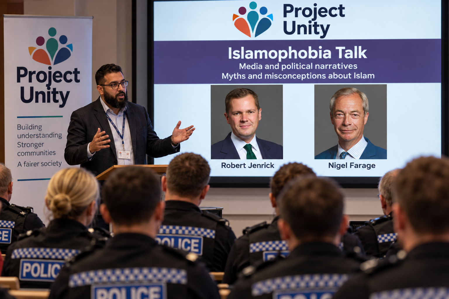 Project Unity lecture on Islamophobia to North Yorkshire Police