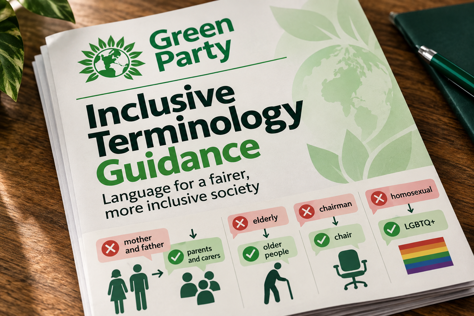 Green Party language guidance