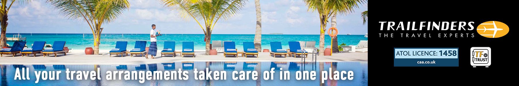 Trailfinders, the travel experts: all your travel arrangements taken care of in one place. ATOL licence 1458.